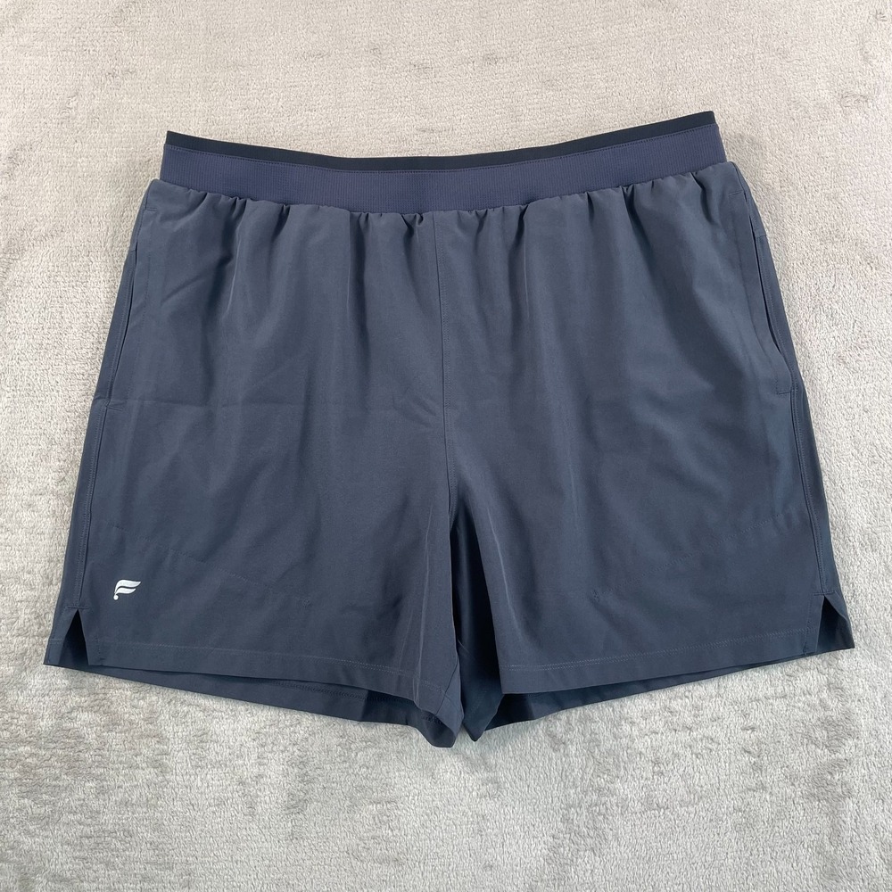 Fabletics The Fundamental Shorts Mens XL Gray 5 inch Lined‎ Active Training